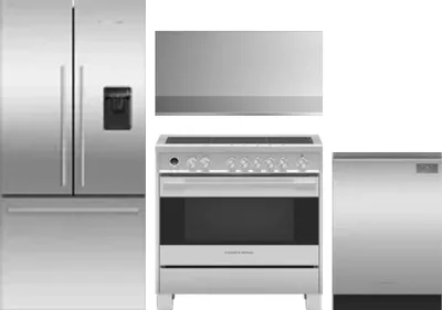 4 Piece Package Includes Refrigerator, Range, Hood And Dishwasher